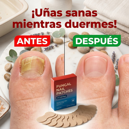 ClearNail™ – Parches Fungicidas de Acción Nocturna | Combate Infecciones, Fortalece Uñas Frágiles y Resultados Visibles desde la 1ra Semana