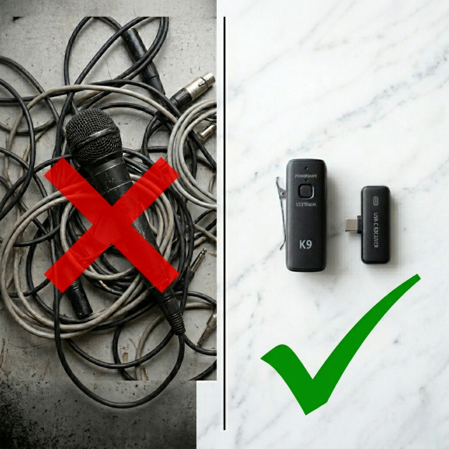 ClearVox™ – Micrófono Inalámbrico para Creadores | Sin Cables, Reducción de Ruido, Ideal para Lives, y Grabaciones